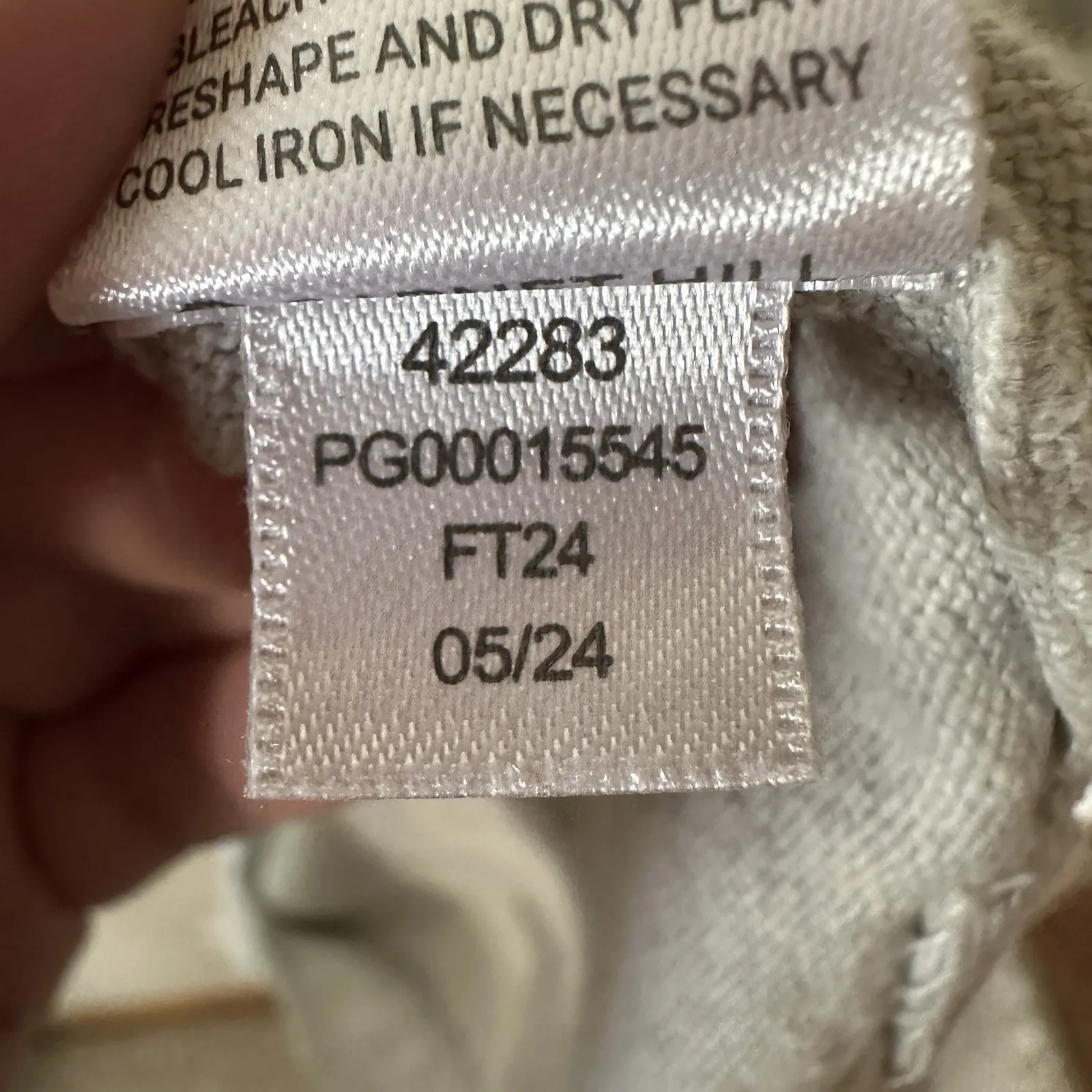 Garnet Hill 100% Organic Cotton Gray Kangaroo Pocket Sweater Tunic Top Size XL‎ - Image 8