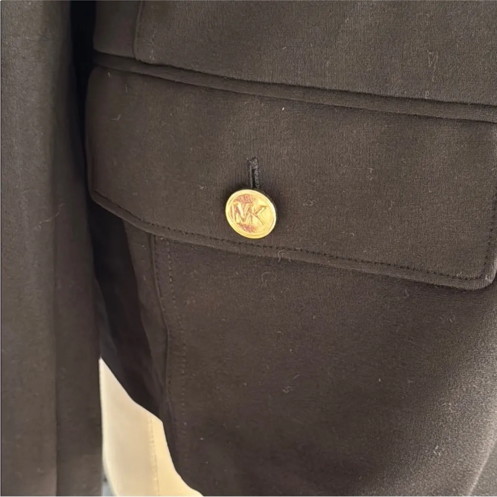 Michael Kors Black Jacket with Gold Details - Image 8