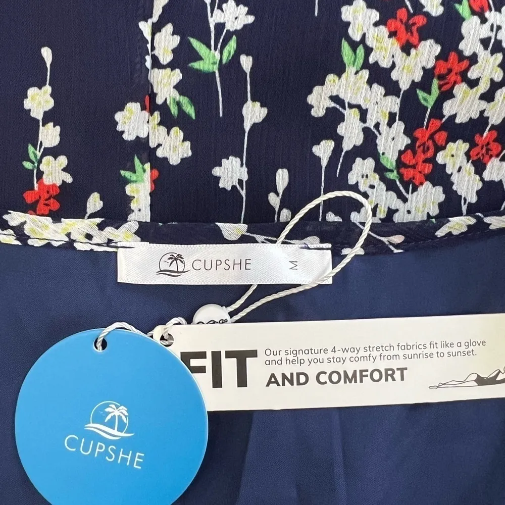 NWT - Cupshe Cicely Ditsy Floral V-Neck Mini Dress - Size M - Image 10