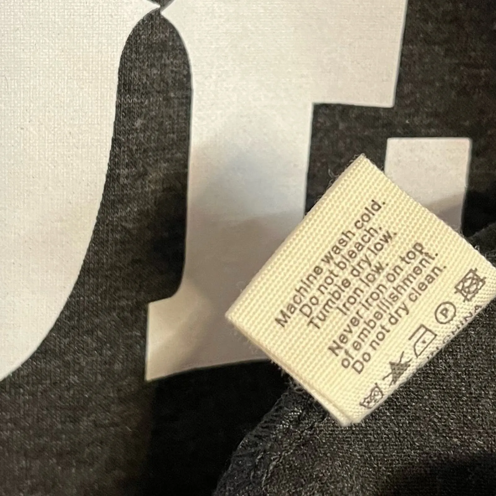 Play‎ Me Some Koe Gray Aztec Print Raglan 3/4 Sleeve Top Size Large - Image 8