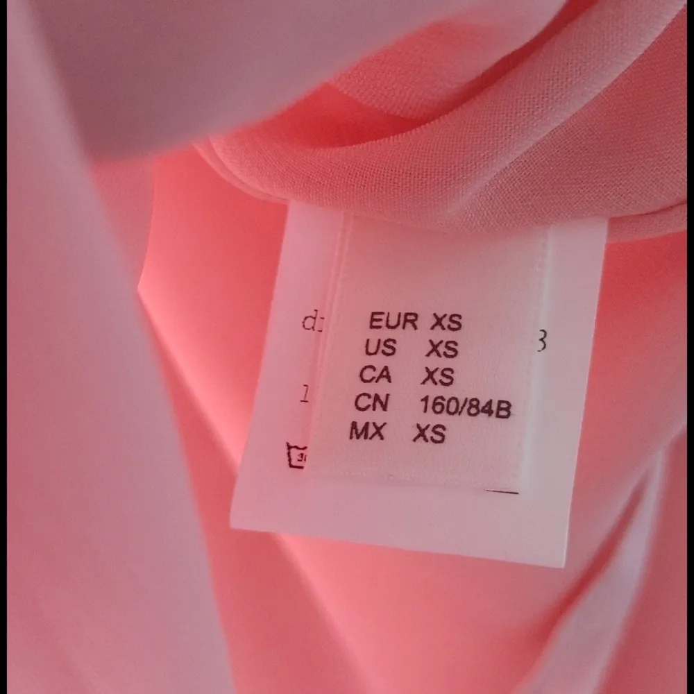 Flower Embroidery Pompom Detail Sheer Sleeve Dress Pink Size XS - Image 5