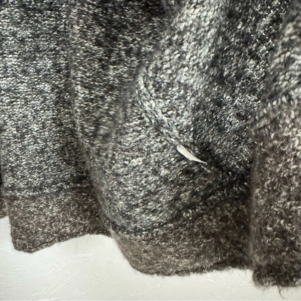 Prana Grey Marled Chunky Knit Cardigan Sweater Womens XS Duster Coat Preppy Fall - Image 10