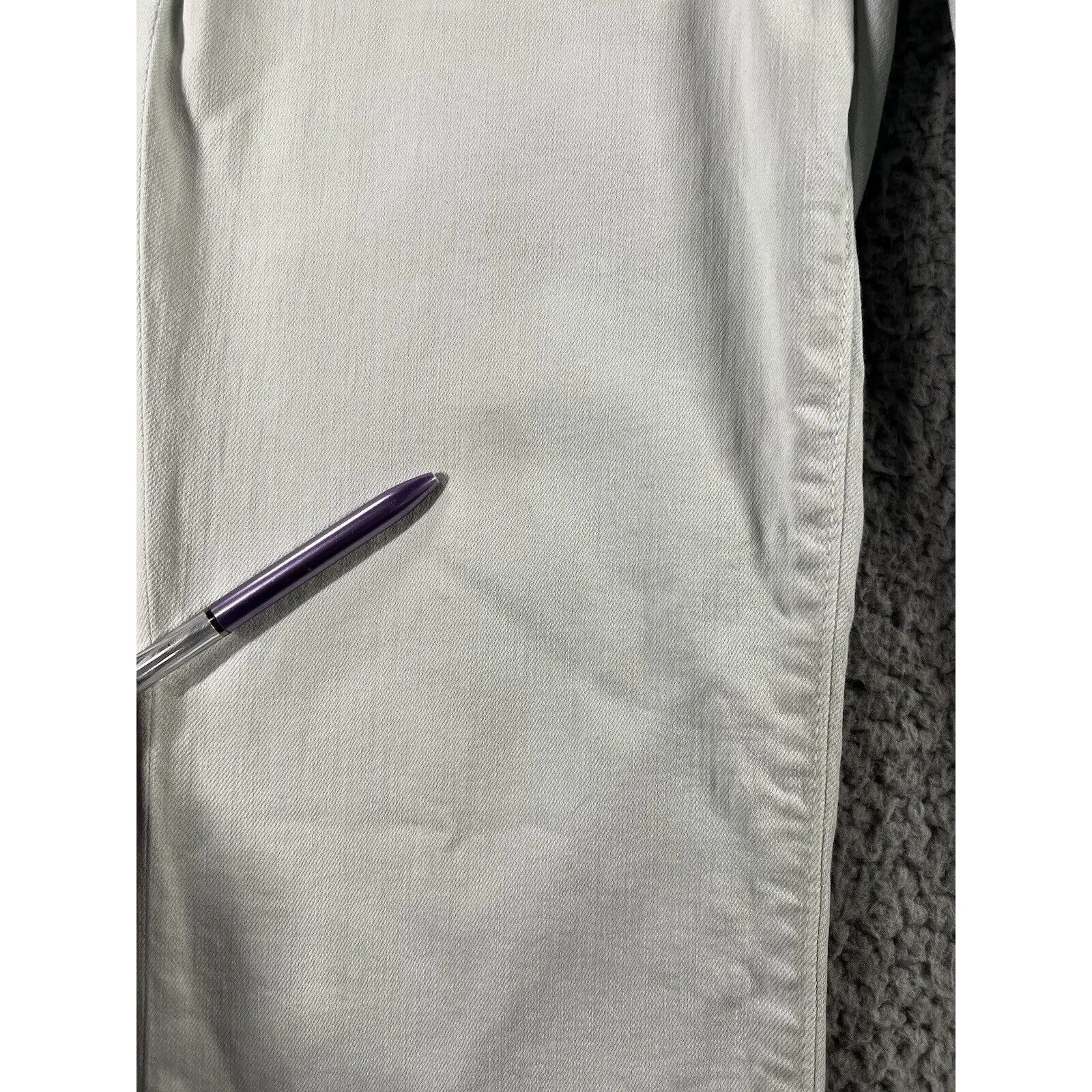 Nydj Jeans Women 6 Marilyn Straight Mid Rise Lift Tuck Classic Modern Mint Green - Image 7