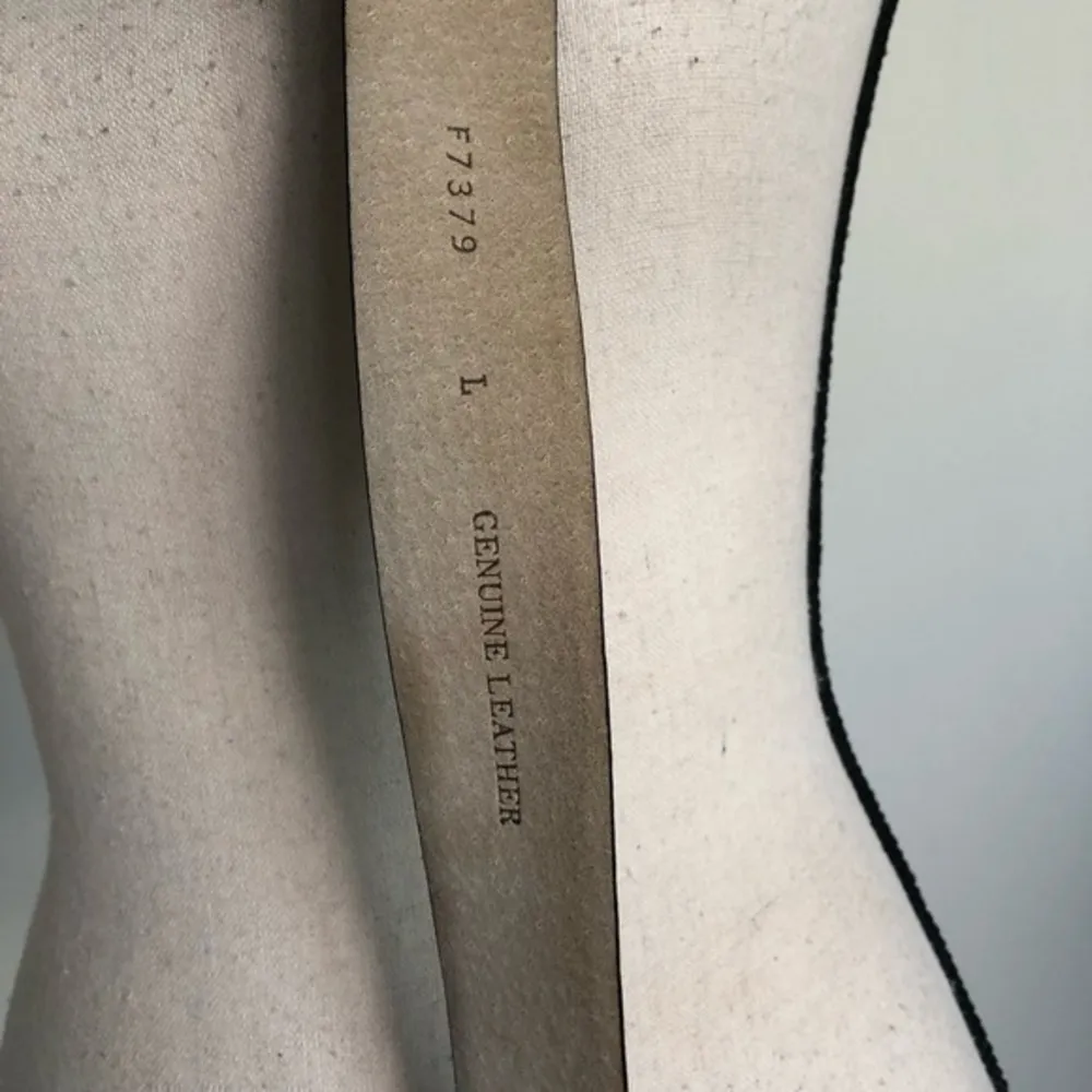 Vintage 80'S Western Genuine Black Leather Belt - Image 4