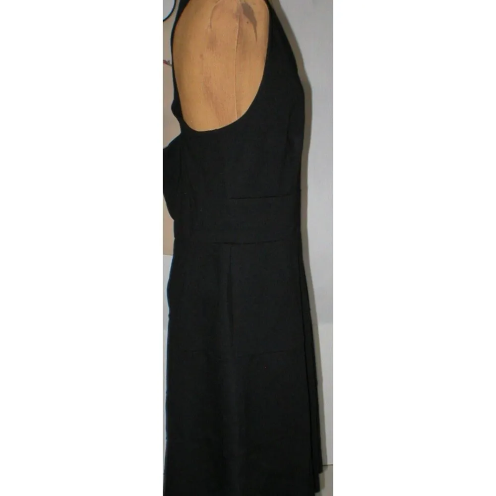 New Womens NWT 14 Banana Republic Black Dress Cross Back Nice Work Date Party - Image 7