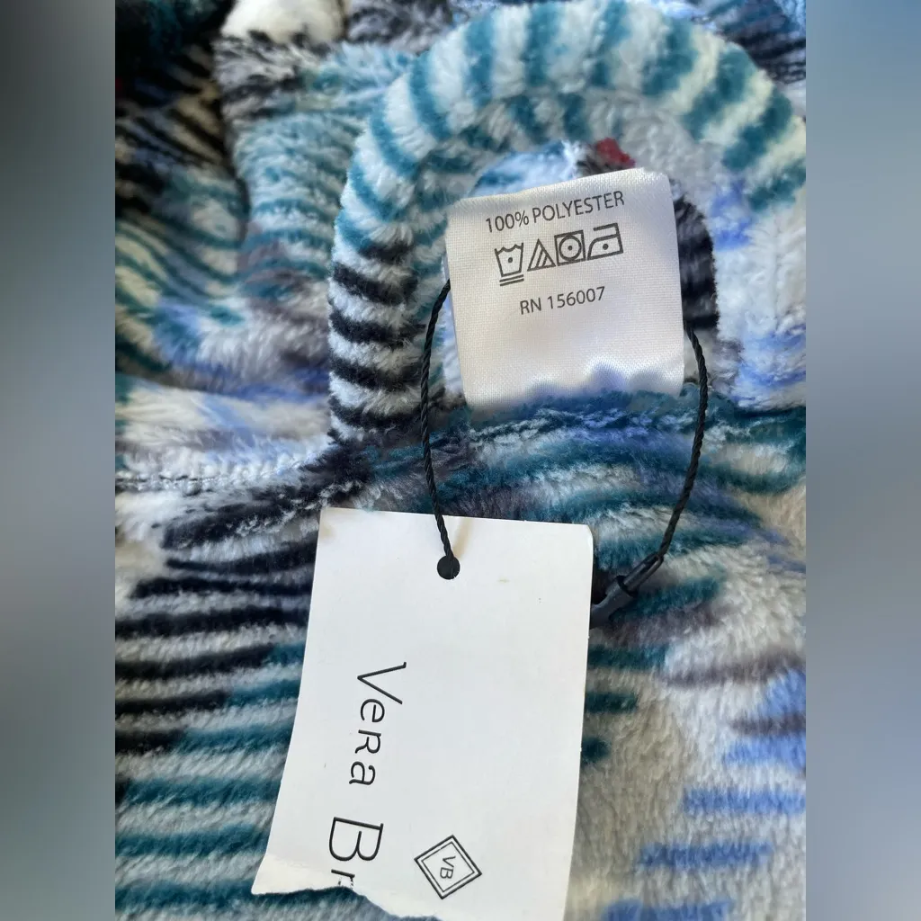 Vera Bradley Women's Checkered Robe - Blue and Pink - Image 9