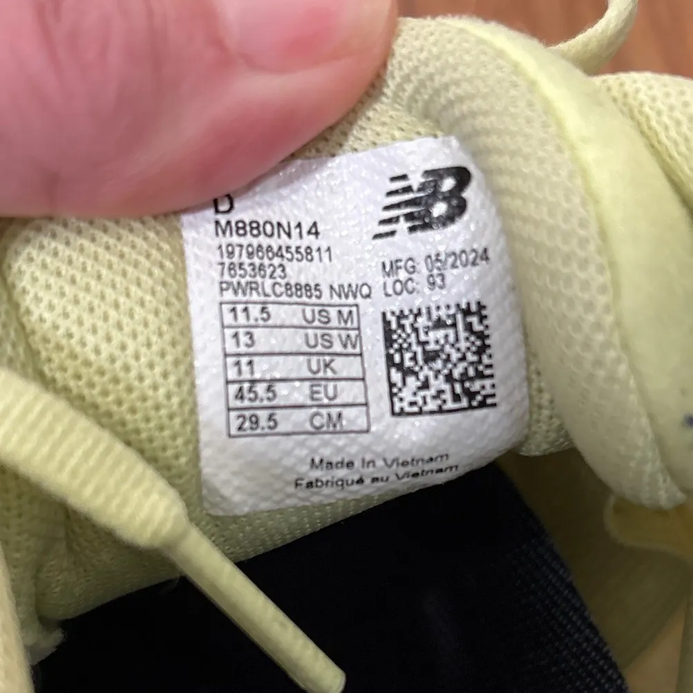 New Balance Fresh Foam X 880 v14 Running Sneaker Shoe Limelight Silver Mens 11.5 - Image 10