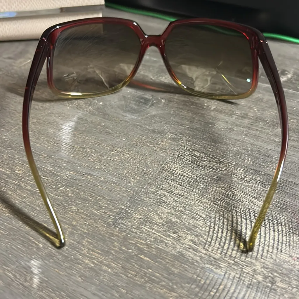 Jimmy Choo Red and Yellow‎ Sunglasses Kate - Image 5