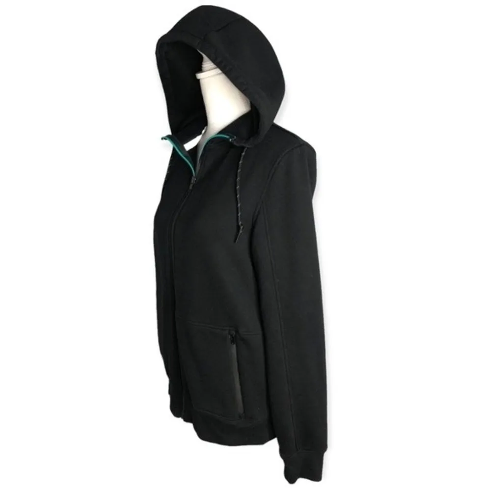 Aeropostale Women’s Full Zip Fleece Lined Black Hoodie - Image 50