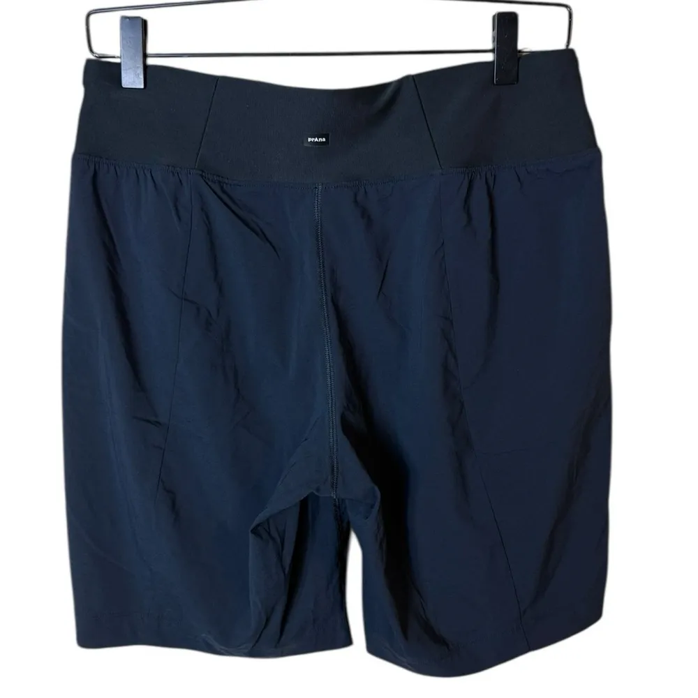 prAna Women’s Sz Small Koen Flat-Front Shorts in Black Style 1971231 - Image 7