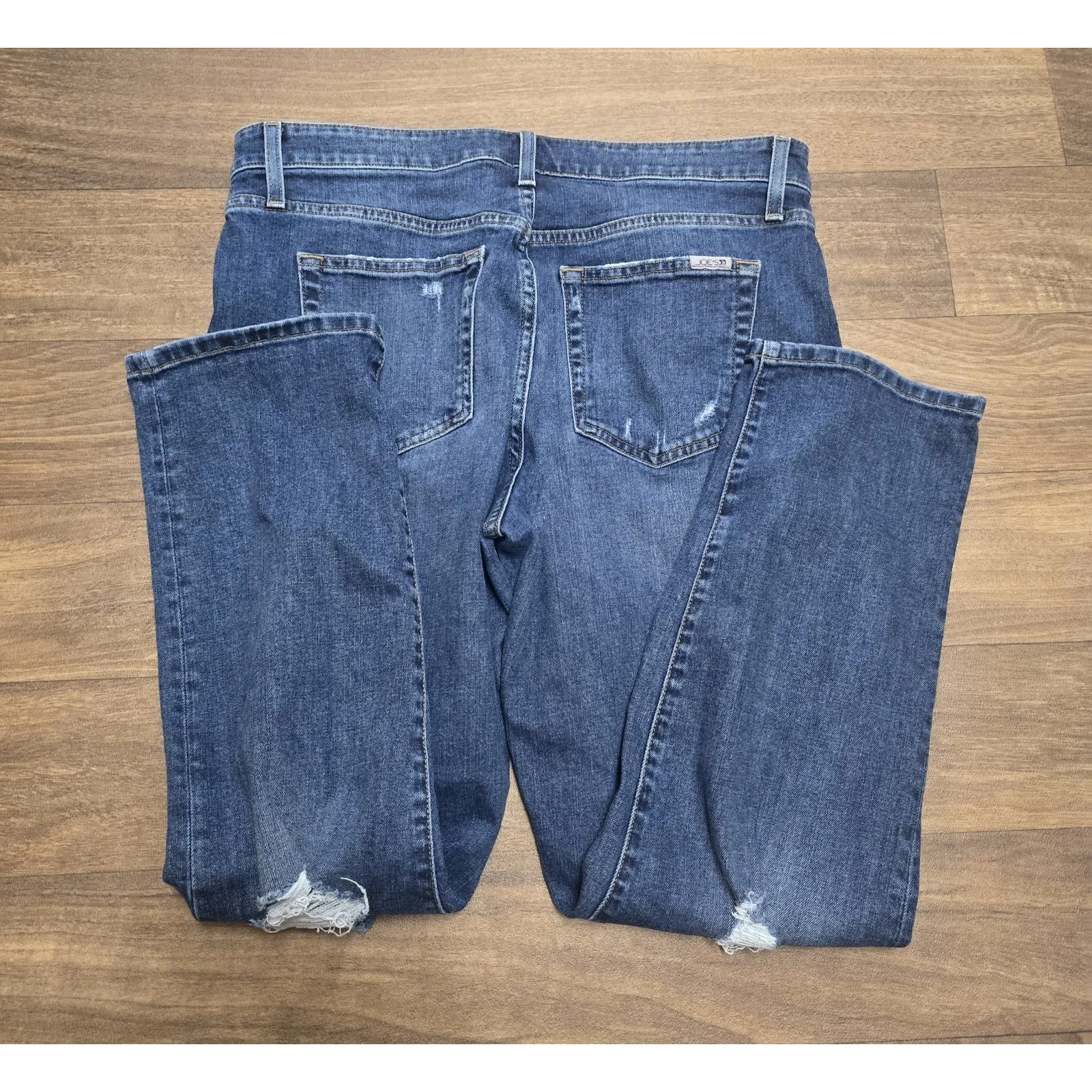 Joes Size 32 Women Jeans  Straight Mid Rise Inglewood‎ Distressed Denim - Image 3