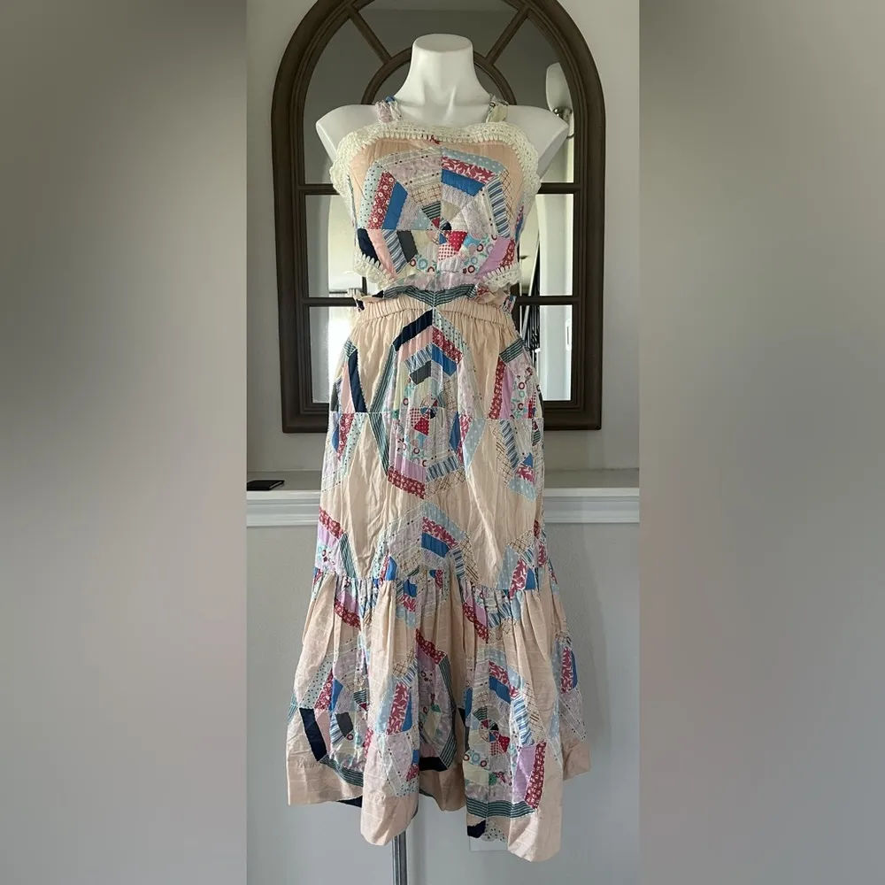 SEA New York Quin Patchwork Slip Dress, Size 6 New w/Tag Retail $525 - Image 14