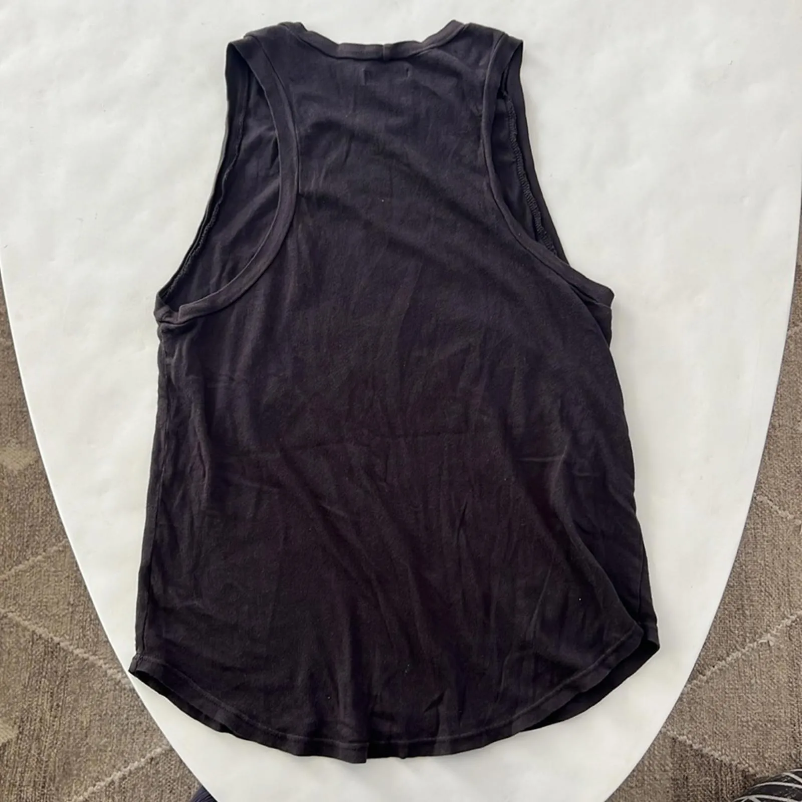 Lauren Moshi Rare KISS Dark Gray High Neck Racerback Tank Top XS $110 [COPY] - Image 2