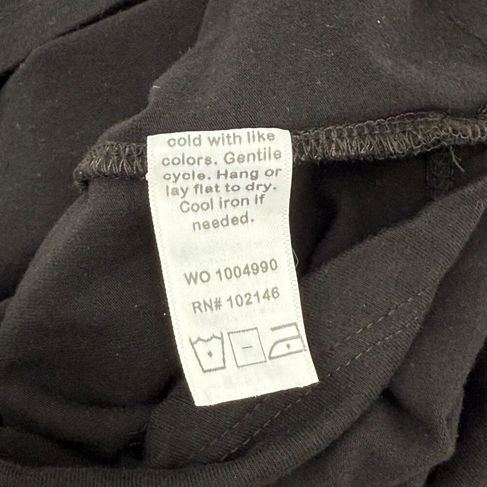 Michael Stars Skirt SZ Medium NWT Cross Front Mini Black Stretch Classic Capsule - Image 12