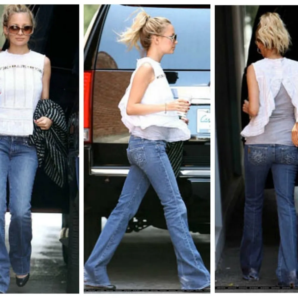 💕PAIGE💕 Hollywood Hills Bootcut Jeans ~ Hollywood Hills Y2K Size 28 - Image 3