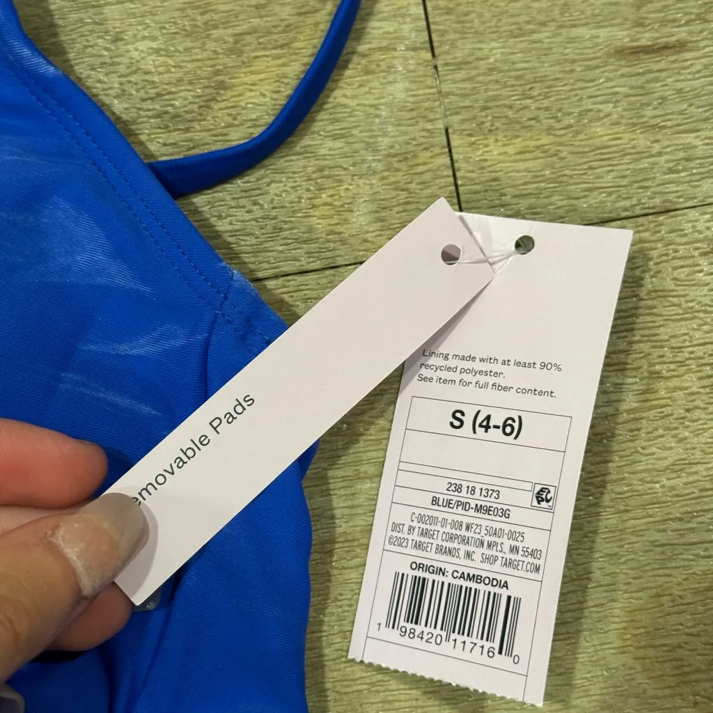 NWT Wild Fable Blue Bikini Set Size Small - Image 5