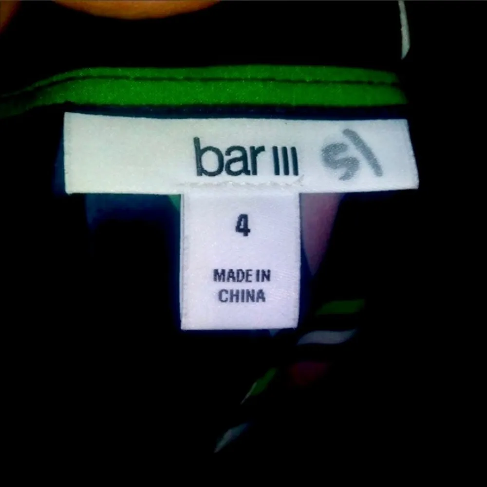 Bar III NWT  chevron print asymmetrical skirt - Image 7