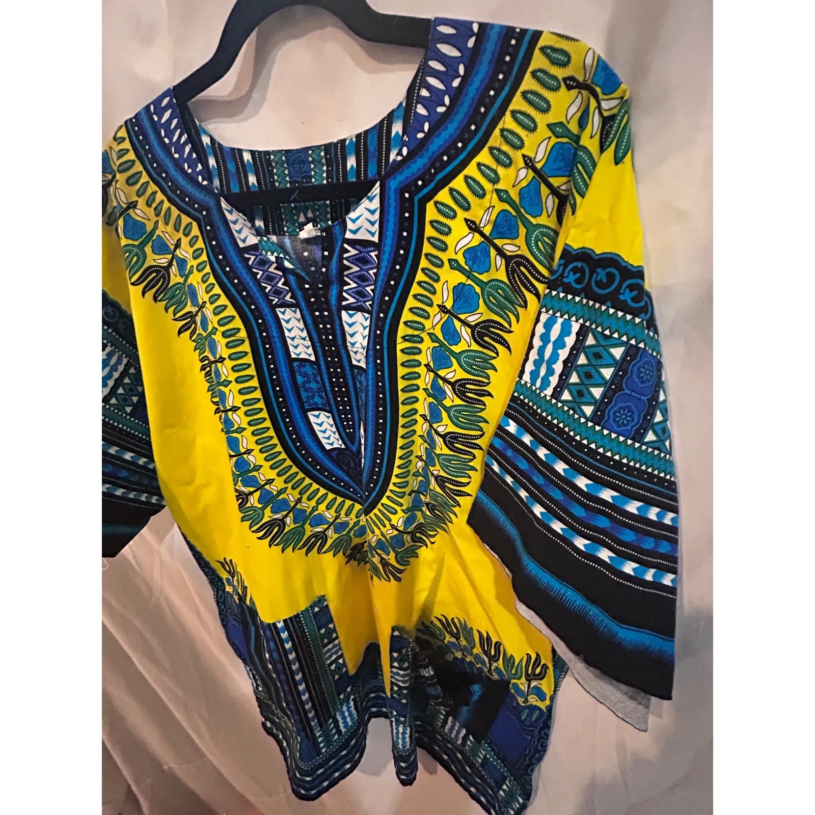 Yellow Dashiki Shirt Men Women Unisex African Print Top Size undefined - Image 4