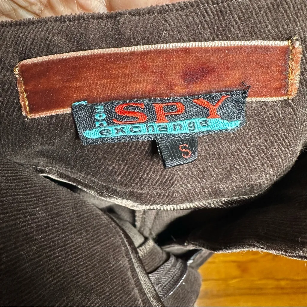 Vintage Spy Zone Exchange Brown Corduroy Capri Cargo Pants Small | Y2K Low Rise - Image 6