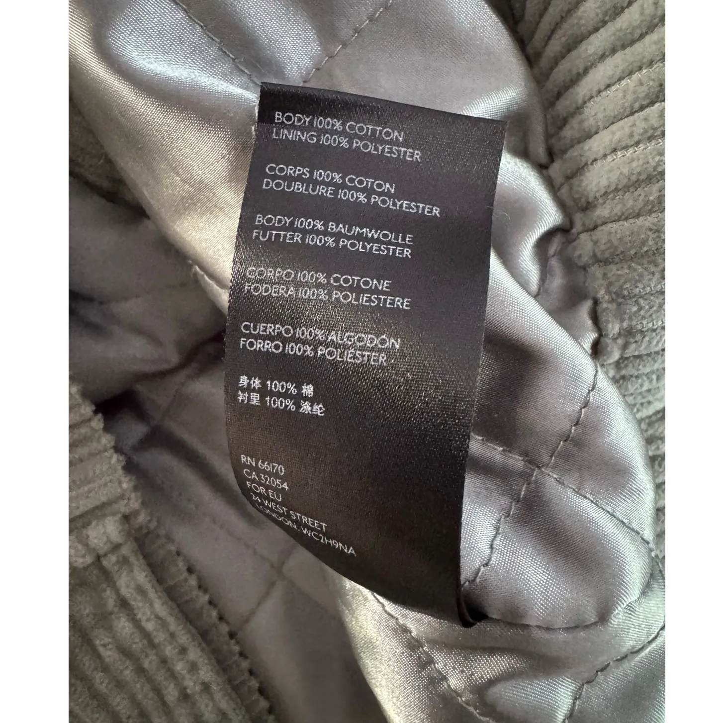 BDG Light Green Corduroy Trucker Oversized Shacket Womens Medium Large - Image 7