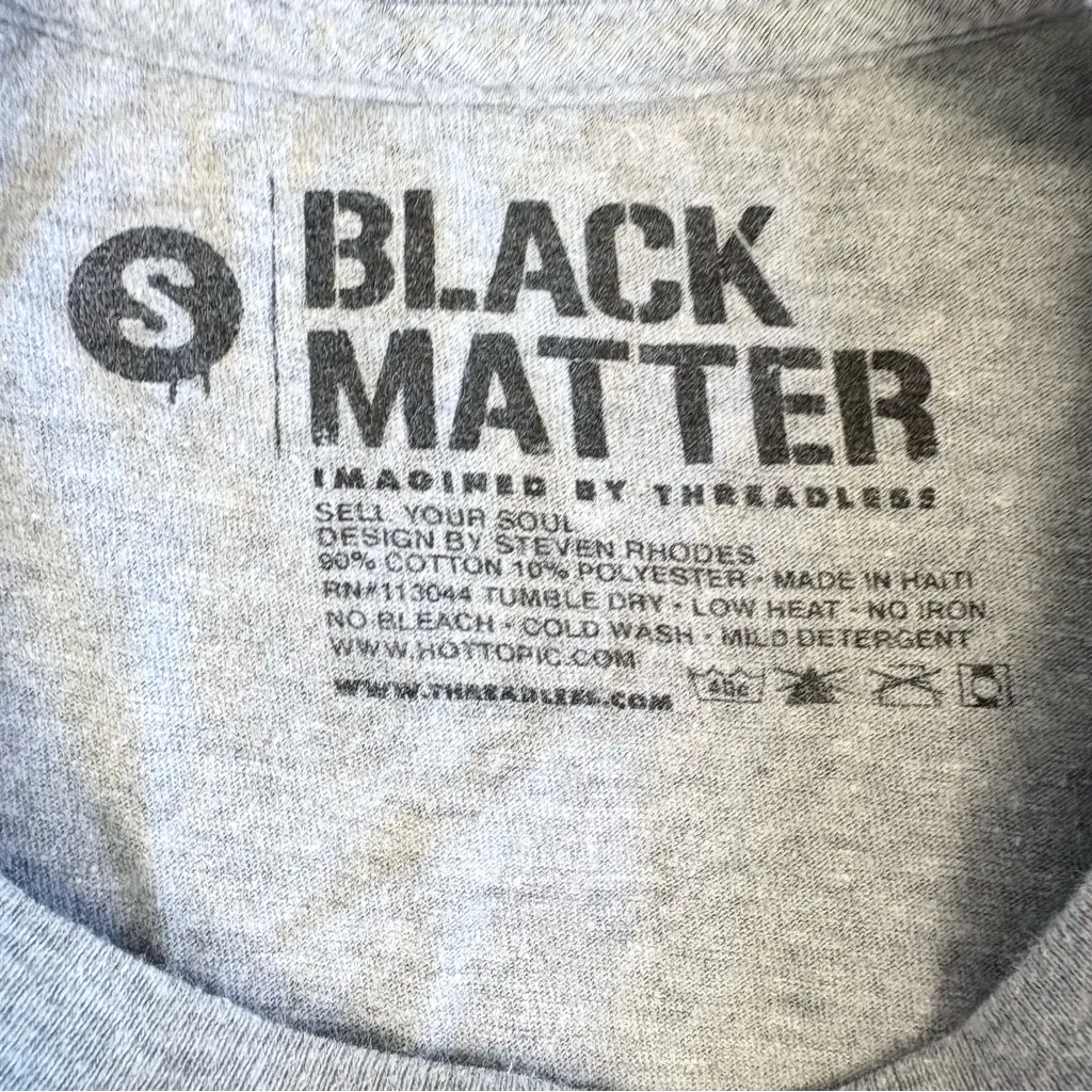 Black Matter Sell Your Soul T-Shirt By Steven Rhodes in Heather Gray Small - Image 9