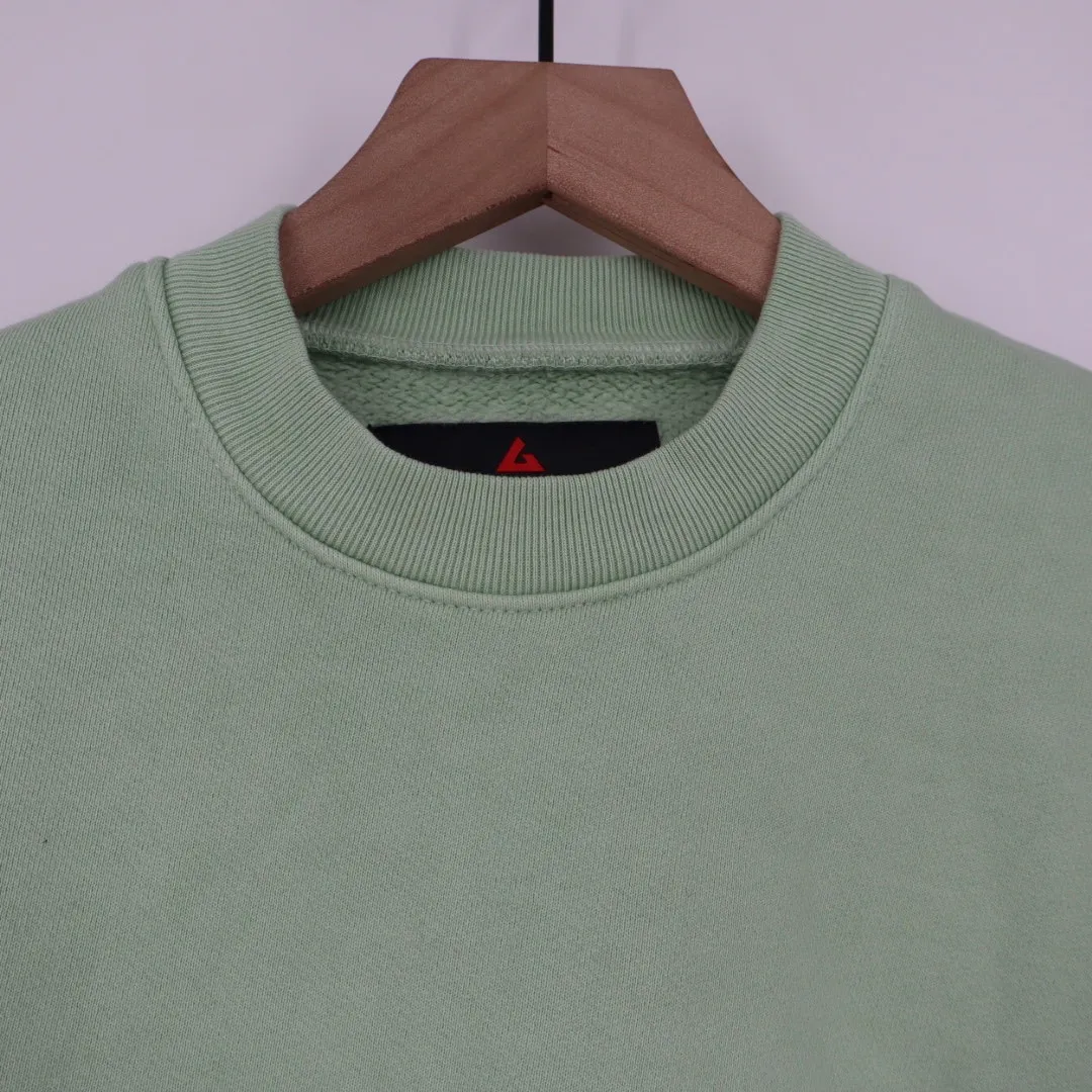 American Giant Unisex Crewneck Sweatshirt Basic Pullover XS Made in USA Green - Image 4