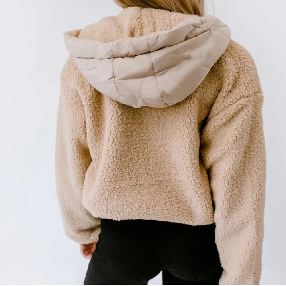 Cropped lightweight Sherpa jacket Size L - Image 5