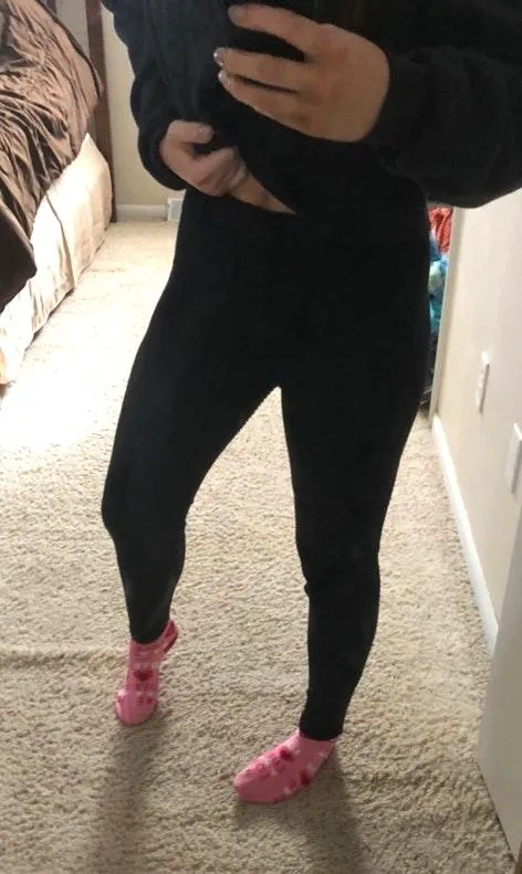Nike Pro Ribbed Black Leggings - Image 2