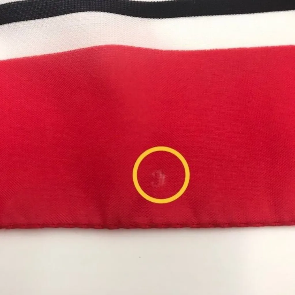 Vintage Abstract Print Scarf Bold‎ Funky Red Blue - Image 8