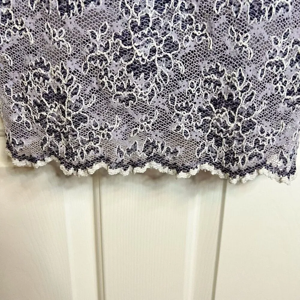 Vintage 90s Hugo Buscati‎ Womens Lace Stretch Mini Dress Mob Wife USA Made - Image 8