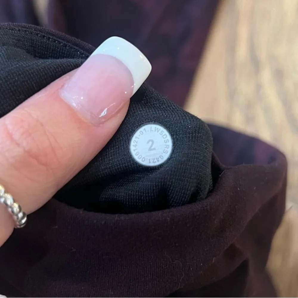 Lululemon Align High-Rise Pant with Pockets 25" Diamond Dye Cassis Black - Image 2