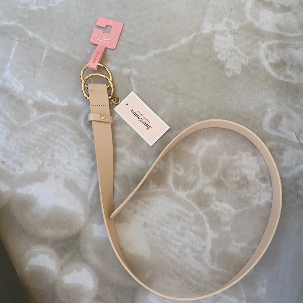 JUICY COUTURE Gold  Pink Belt NWT - Image 3