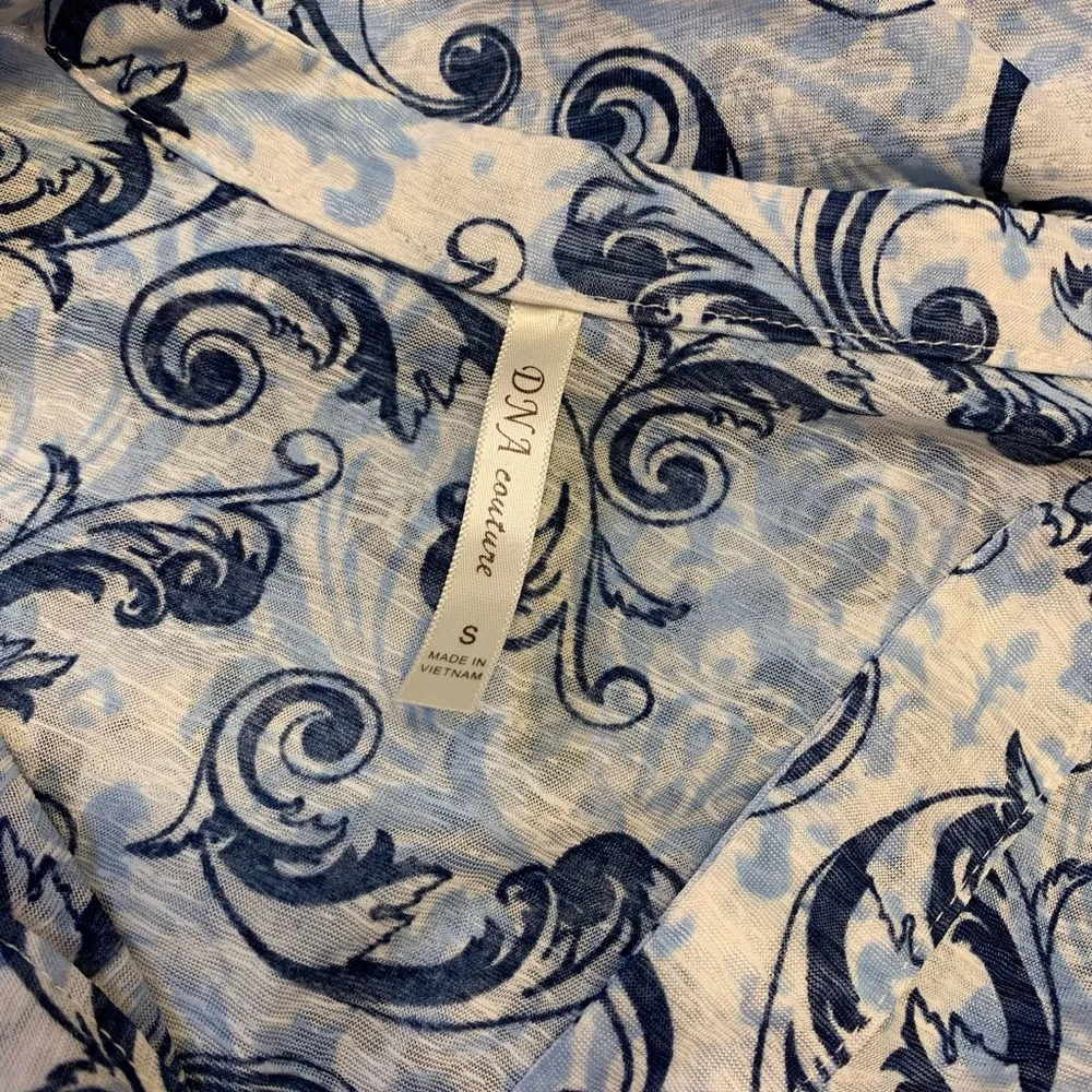 DNA Couture Blue Printed Blouse - Image 6