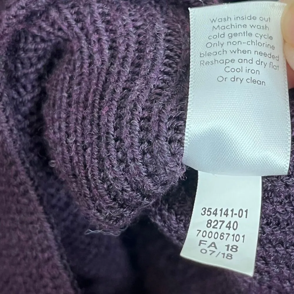 Athleta Switchback Pullover Sweater Auberge Heather Long Sleeves Womens Size XS - Image 8