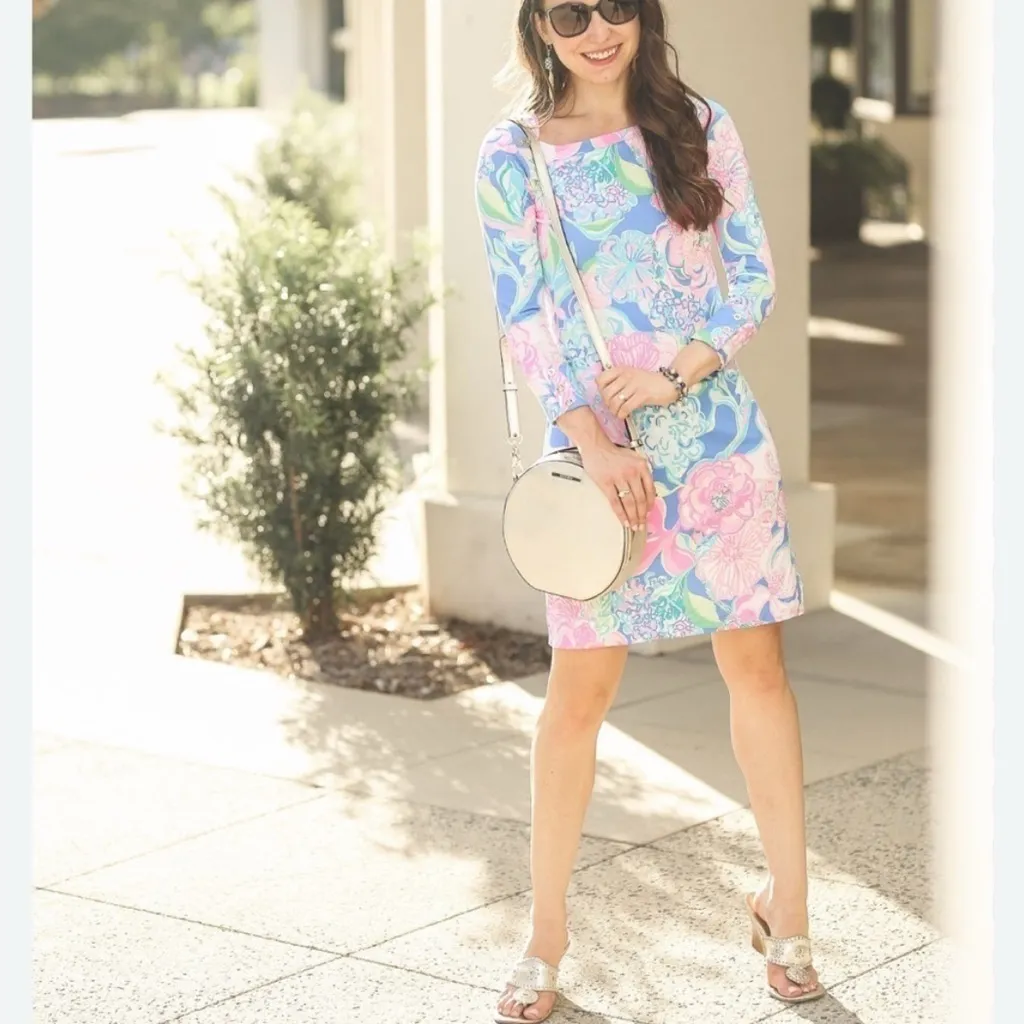 LILLY PULITZER UPF 50+ Sophie Dress in Peony for Your Thoughts Size M - Image 4