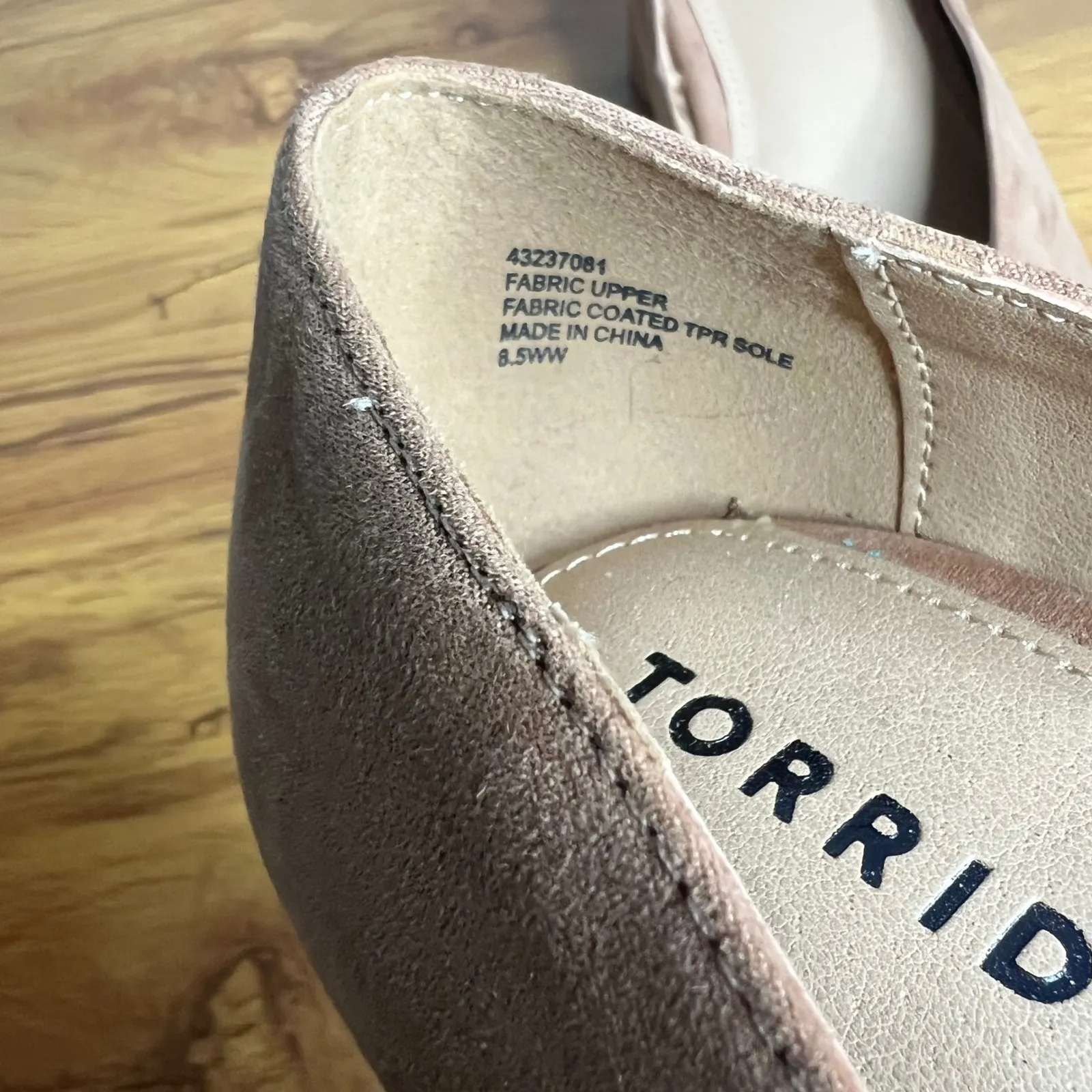 Torrid Tan Suede Block Heel Pumps Extra Wide Width 8.5 WW  8.5WW - Image 2