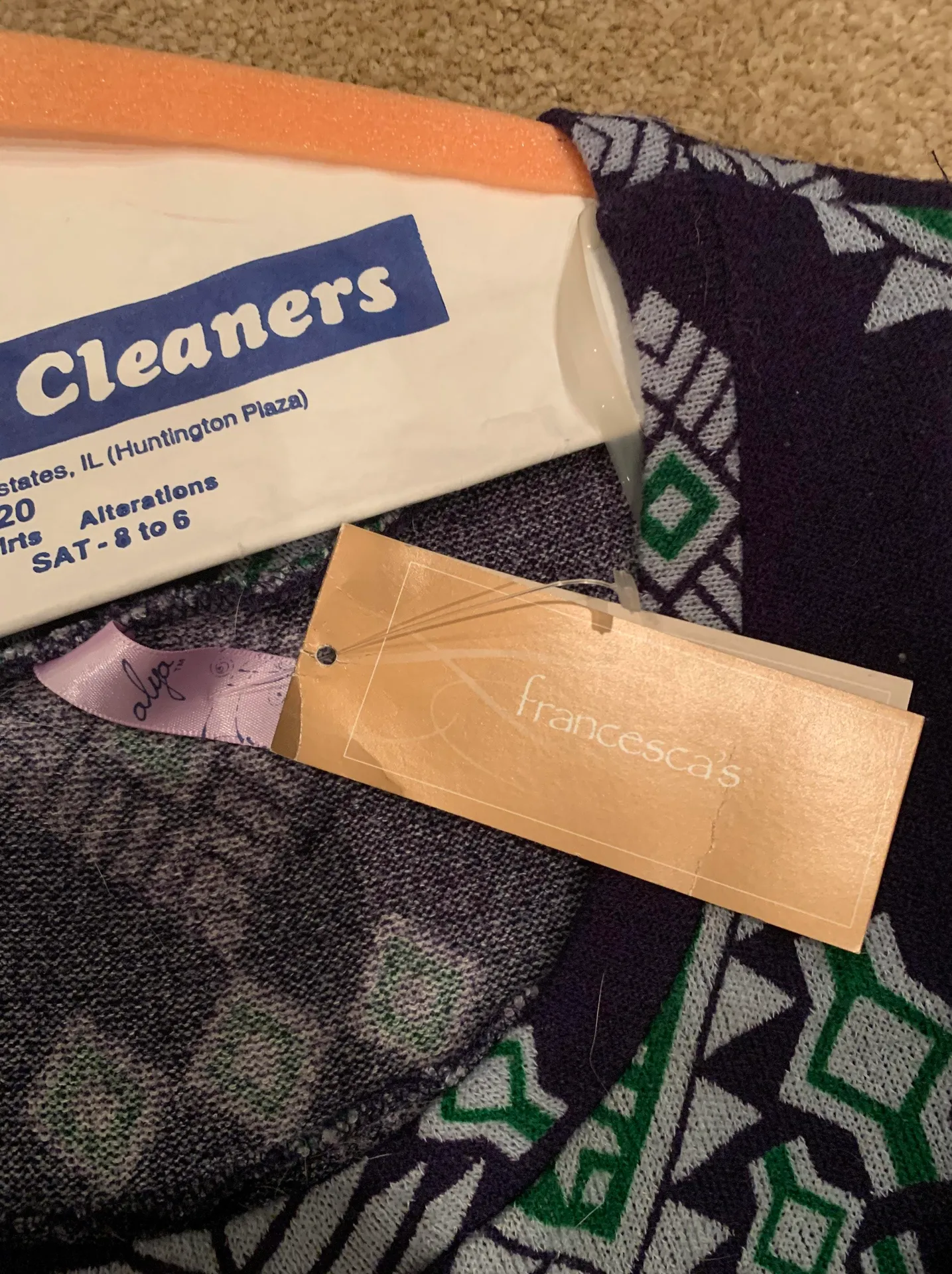 Francesca's  Fit Flare Patterned Dress - Image 2