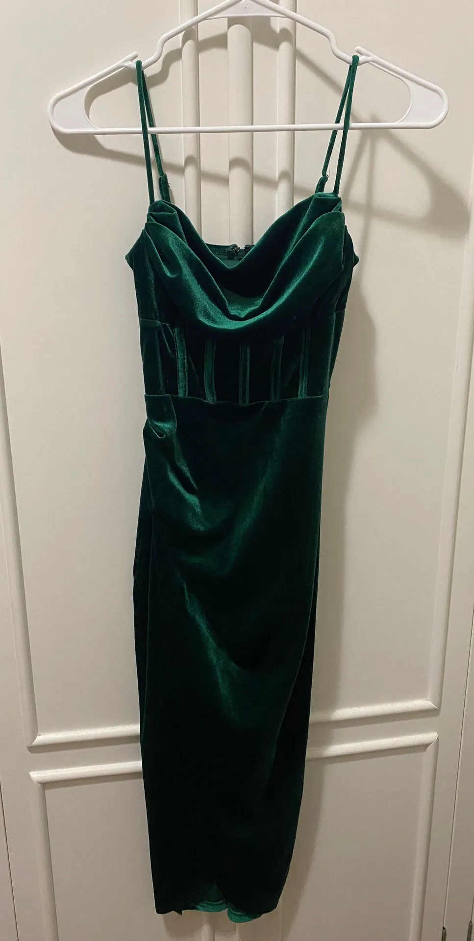 Windsor Green Velvet  Dress - Image 2
