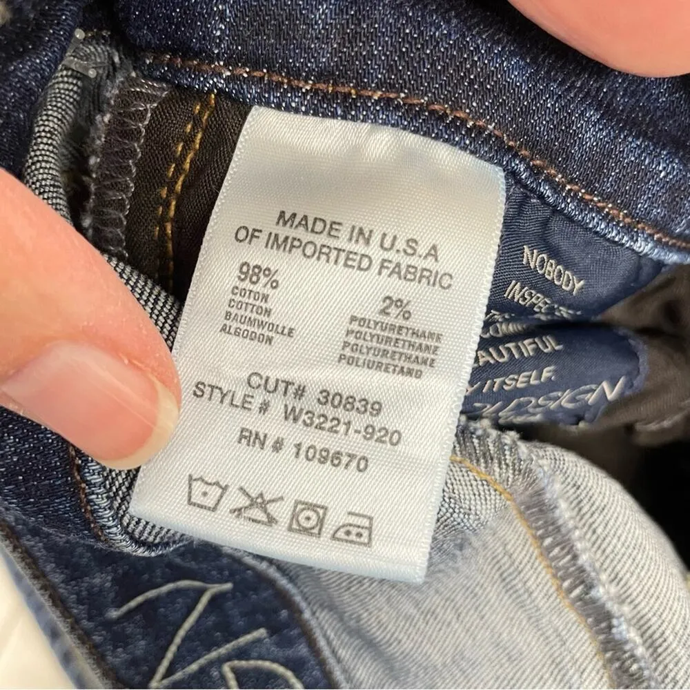 Goldsign Medium Wash Mid Rise Skinny Jeans Womens 28 Blue Denim Zip fly Casual - Image 8