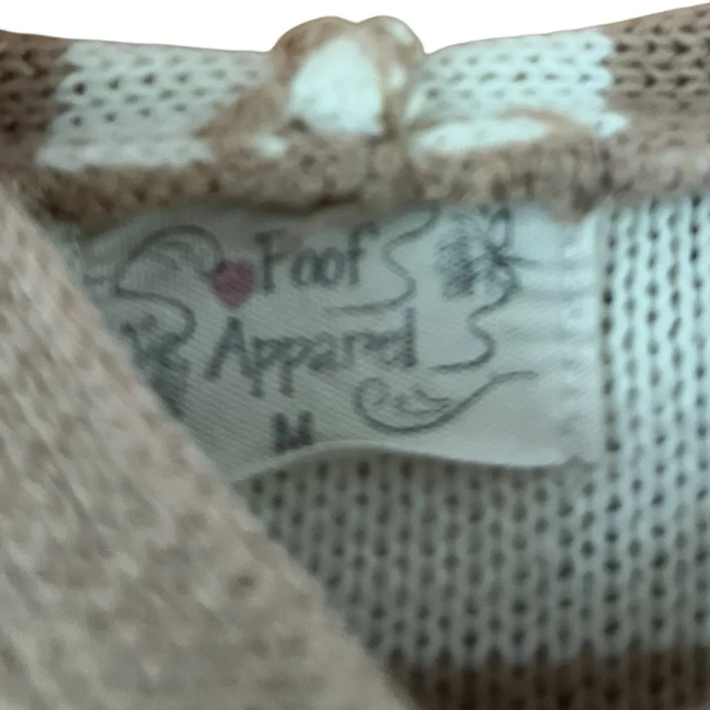 Stylish Brown and Cream Striped Sweater - Image 3