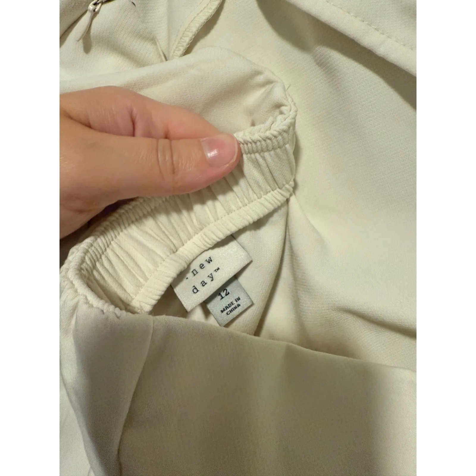 A New Day Women's Cream Strapless Mini Dress Party Cocktail Size 12 - Image 6