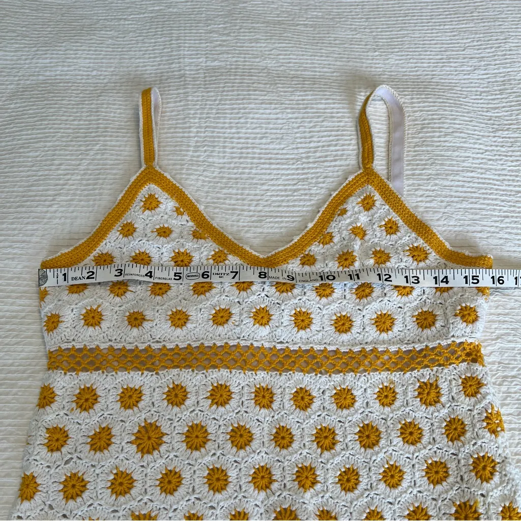 Tory Burch crochet dress daisy XS - Image 9