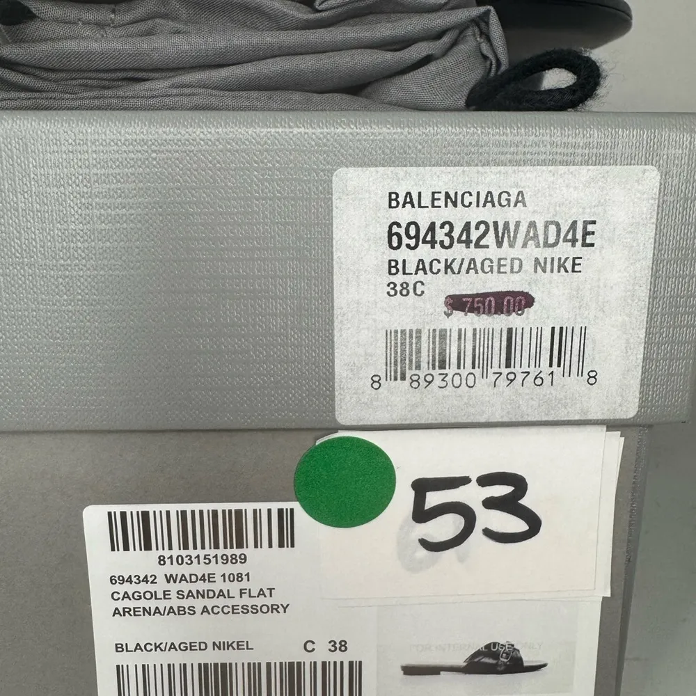 Balenciaga Le Cagole Women’s Slide Sandal Black Colo Size 38 New. - Image 10