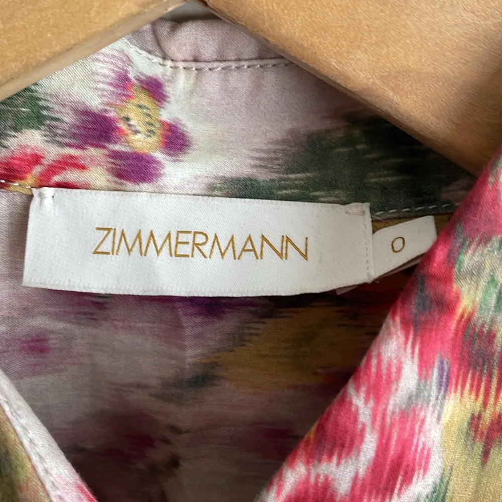 Zimmermann Wavelength Billow Sleeve Shirt in Multi - Image 6