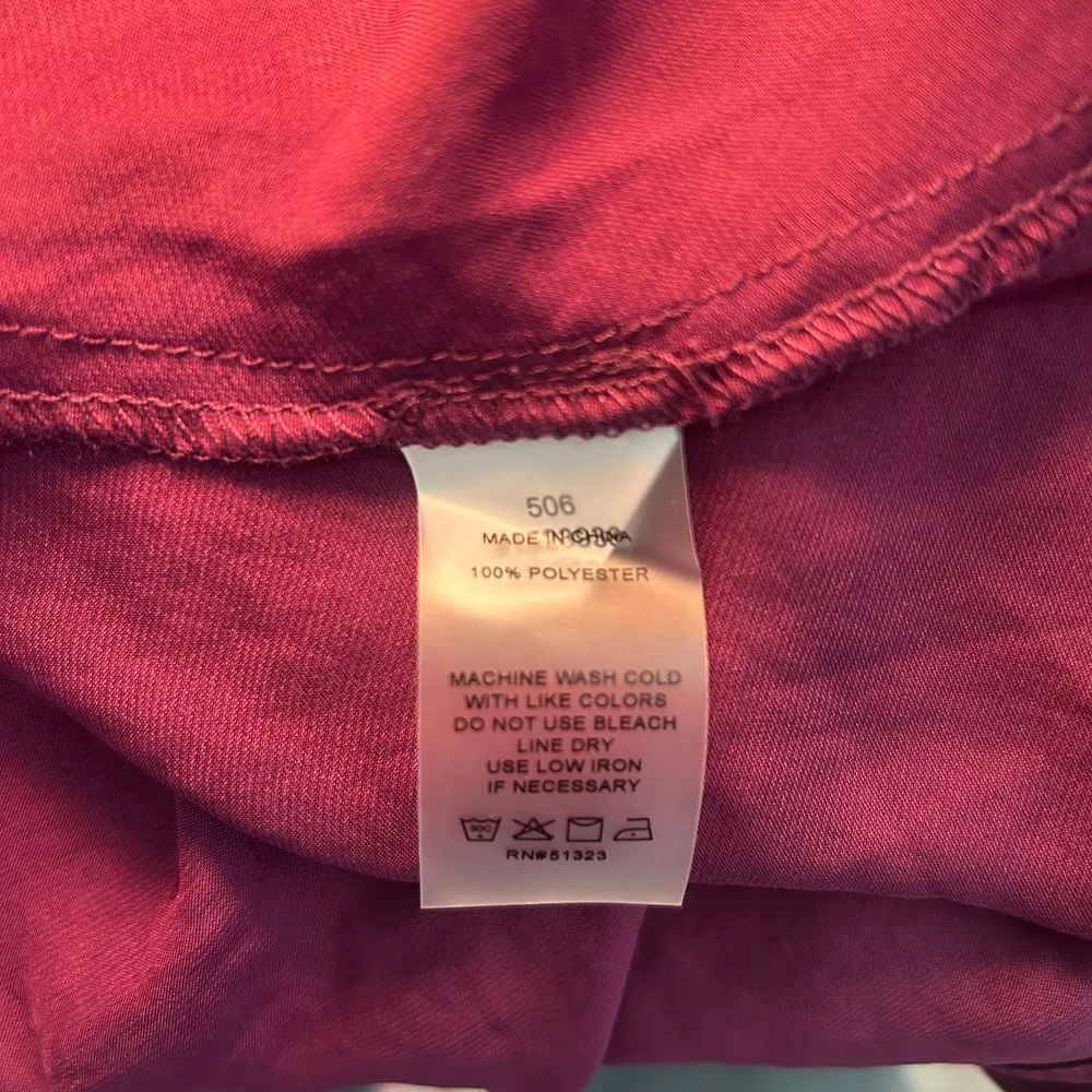 NWT Vince Camuto Wrap Dress Off The‎ Grid Purple Collared Long Sleeve XL - Image 6