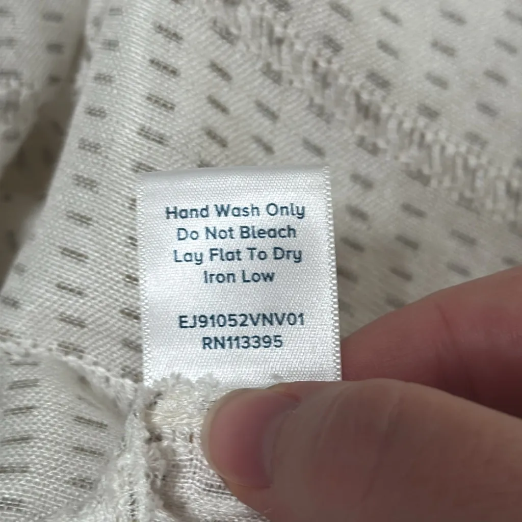 Evereve Allison Joy Cream/Copper Print Kimono Style Open Front Top size XS/S - Image 9