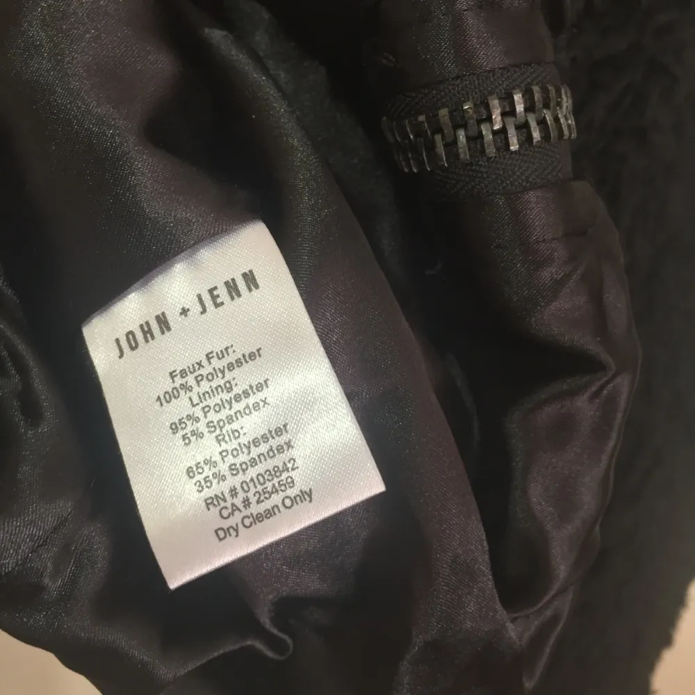 John + Jenn women's soft, furry shag bomber jacket - Image 5