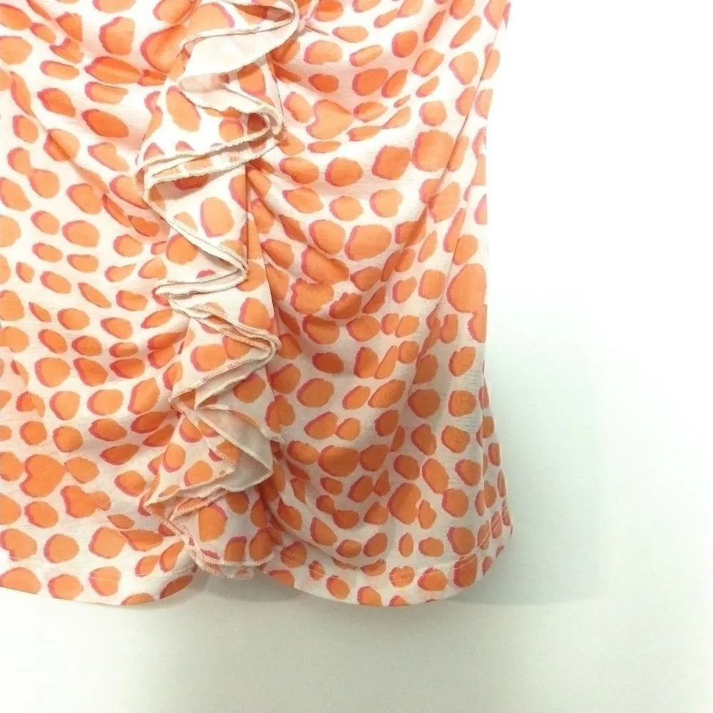 Rafaella studio orange polka dot ruffle small - Image 4
