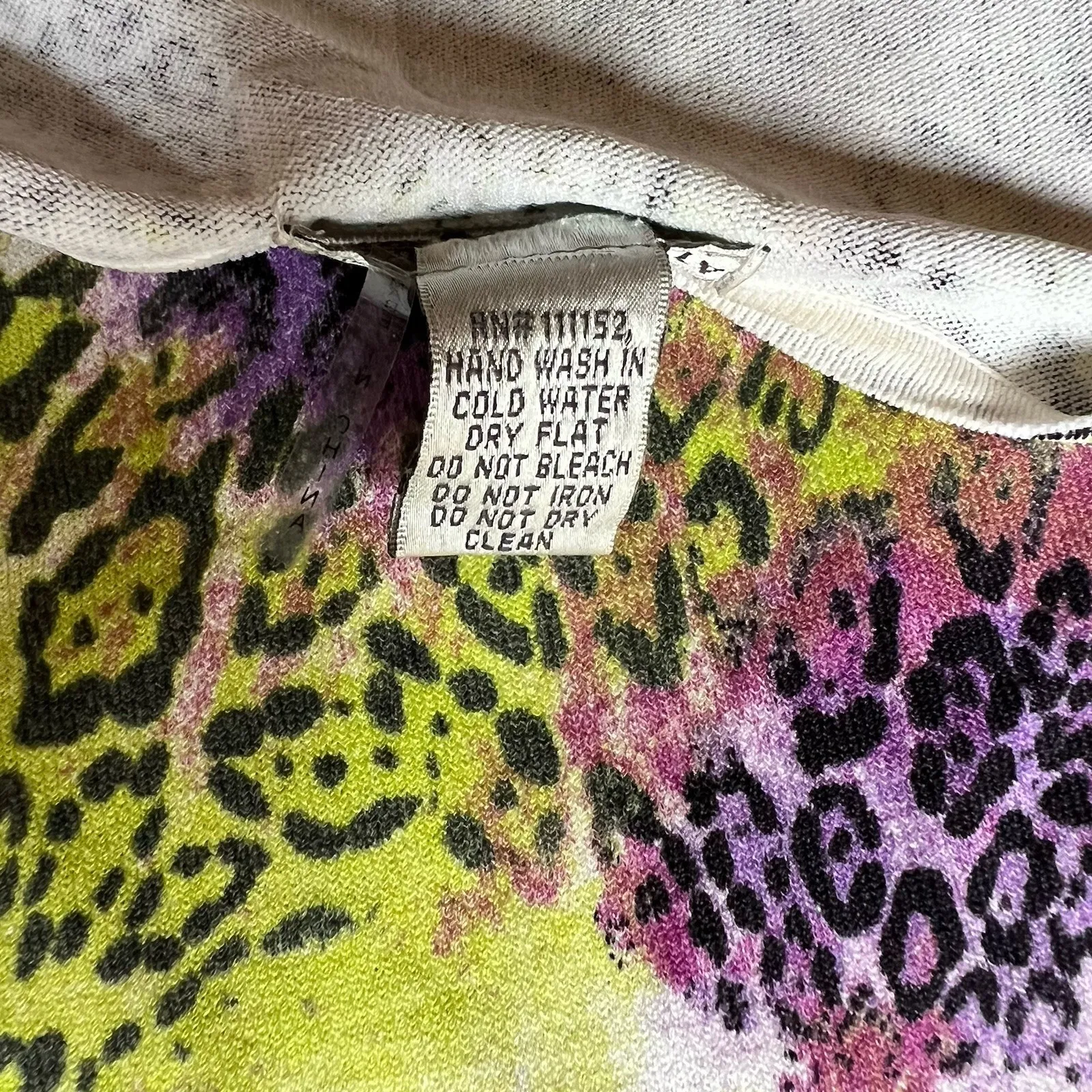 Vintage‎ Alberto Makali Animal Print Top Multi Color Y2K 90s Artsy - Image 7