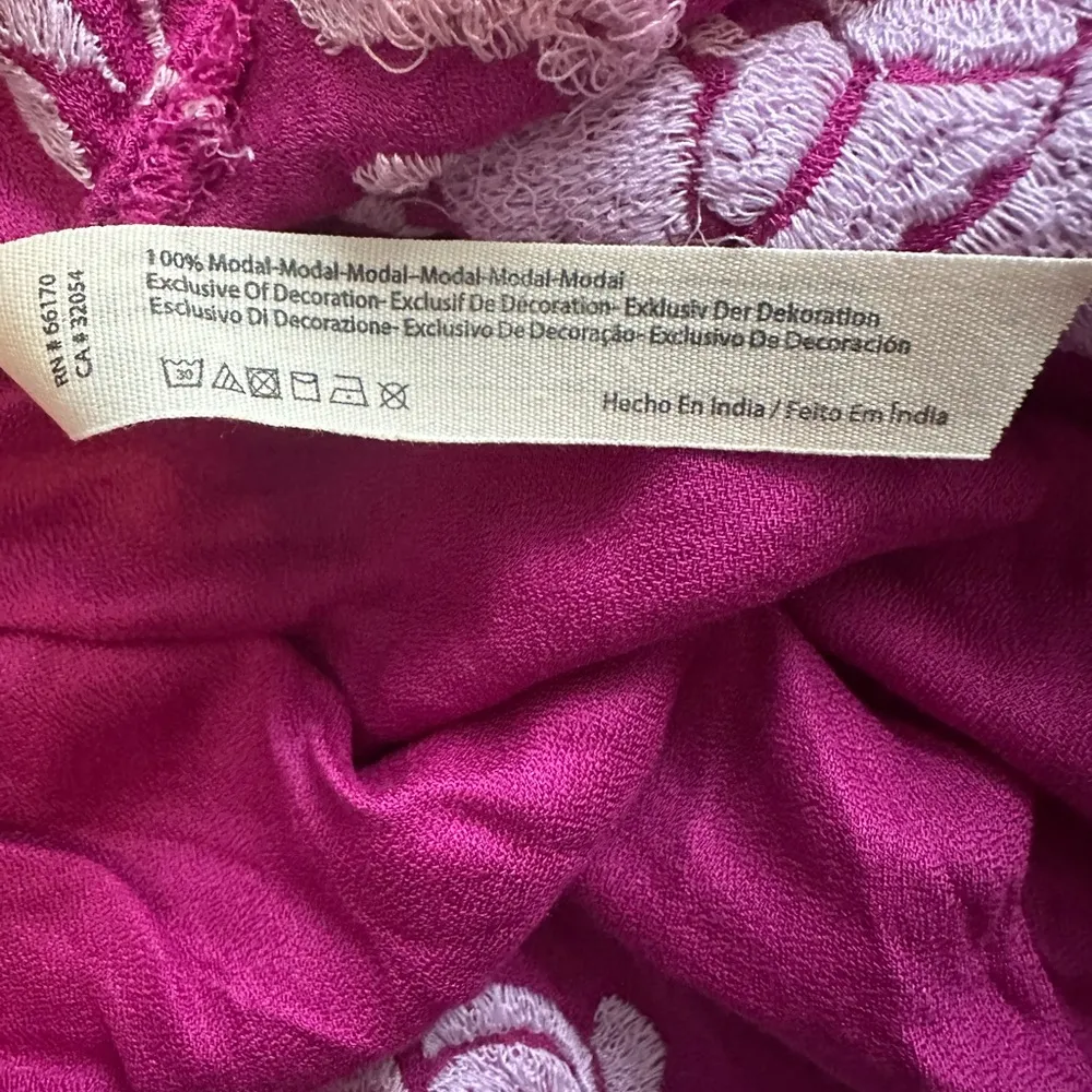 Free People Intimately Aida Embroidered Slipdress magenta size XS - Image 10